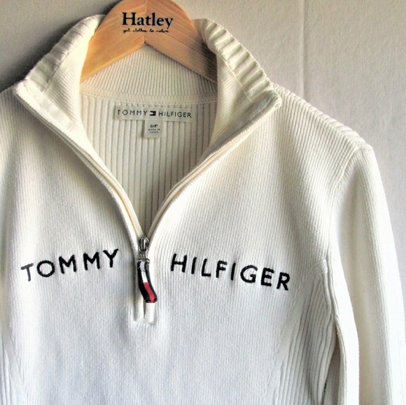 Tommy zip up sweater Clearance
